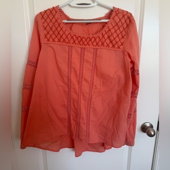 Free People Tops - Free People Beaded Blouse Medium